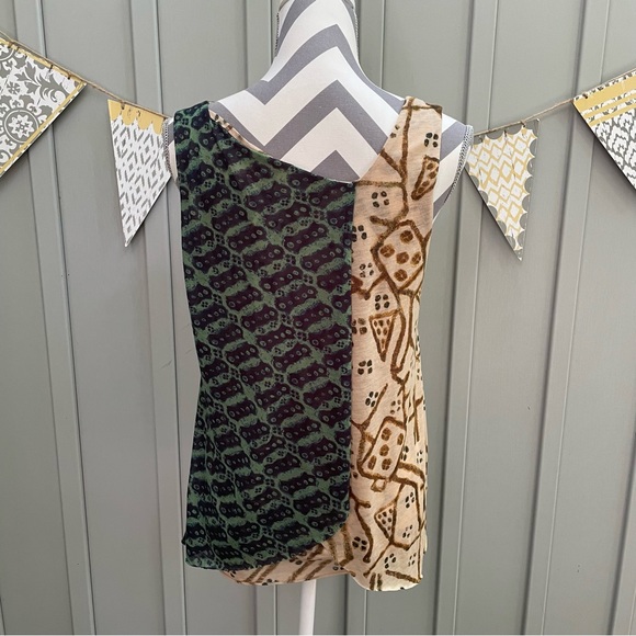 Anthropologie Vanessa Virginia Layered Foliage Shell Tank Top - Picture 4 of 12